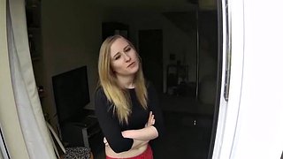 Blonde satin bouncing ass on big dick