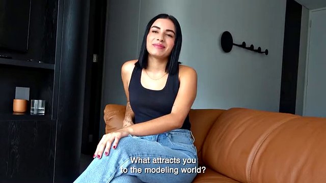 Hot teen latina audition for casting without panties