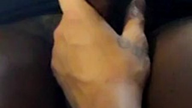 Black cock gives blowjob in public car parking