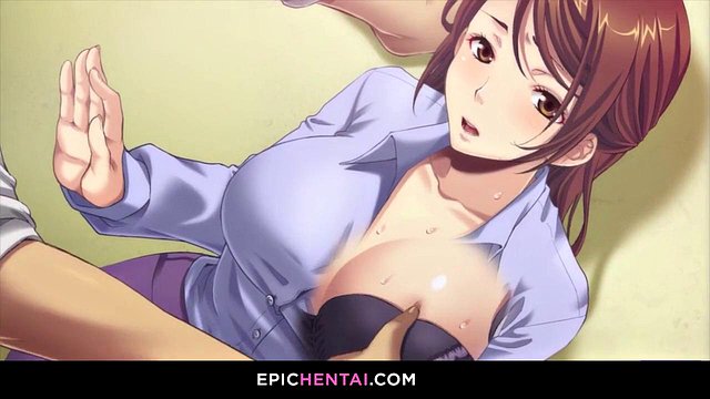 Stepmom Deepthroats in Hentai Threesome, Craves DP Creampie Squirting