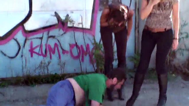fetish ladies order guys to lick their boots by High Heels Austria: Milf, Blonde & Hardcore Porn