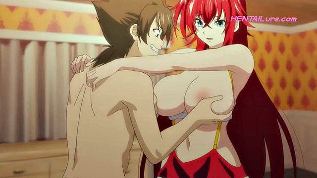 Rias Undresses Slowly Before Giving Issei a Deep & Warm Oral Finish ◇ HENTAI Parody