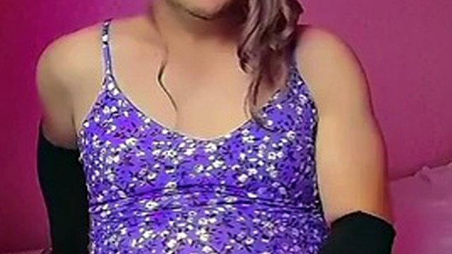 Sexy Slut Sissy White Body Crossdresser Solo Strip Dance