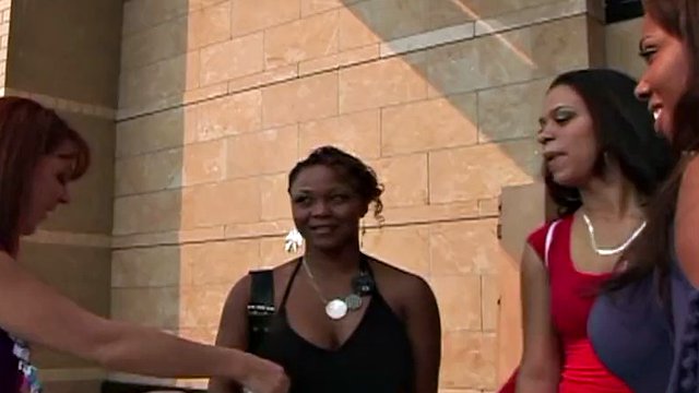 European redhead finally finds busty black lesbians to fulfill her hardcore interracial group sex fantasy