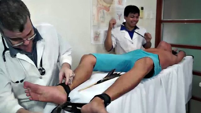 Jude, the ultimate boy tickle toy, comes to visit kinky Doctor Tickles for a tickle therapy session. Jude is an adorable cute Asian twink with amazingly ticklish boy feet.