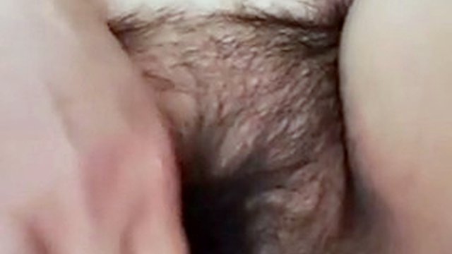 mature milf shows her fat and hairy pussy