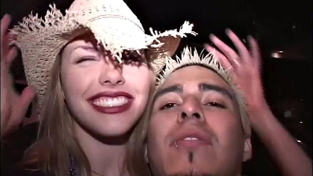 Partying college teen sluts sucking dick