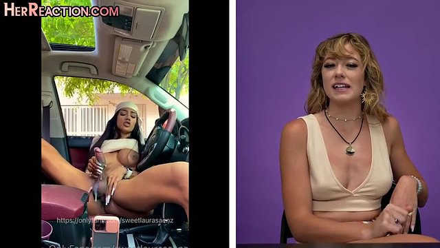 Nasty BFF female dogs watch solo shemale stroke big cock