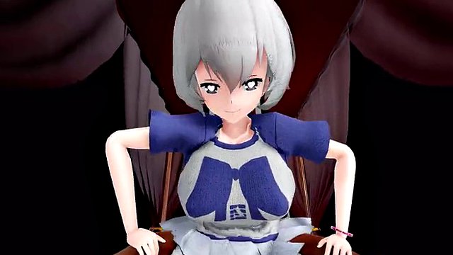 mmd r18 Junko a sexy slut fuck cheating wife 3d animation hentai gangbang cum swallow sex