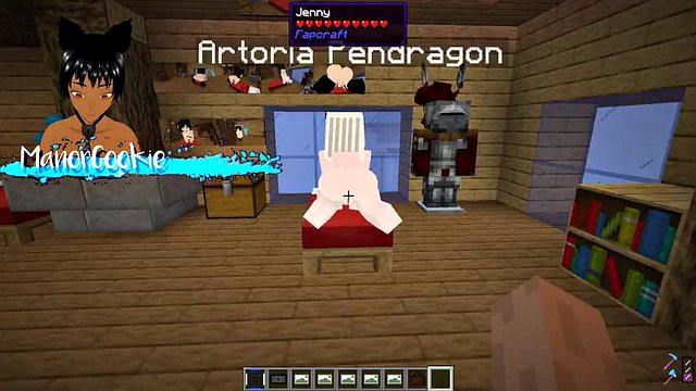 The Jenny Mod Minecraft Fapcraft - It's Fate that I fuck Artoria Pendragon in the ass and mouth