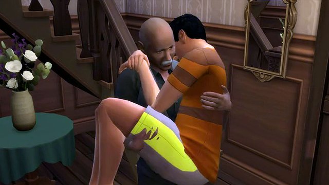 Old uncle trains me to be a good slut - WickedWhims