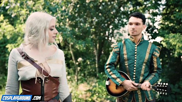 Geralt and Jaskier Fuck Chloe Amour and Gia OhMY - The Witcher Porn Cosplay Parody: Porn