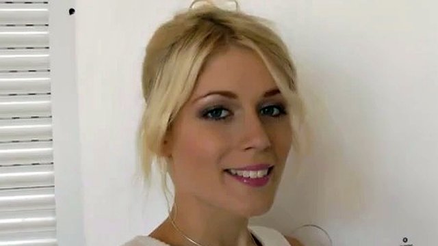 Czech honey blows old British man then gets fucked