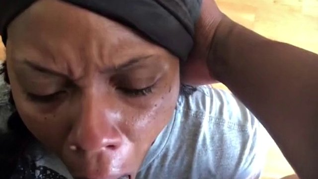 Gagged and swallowed cum