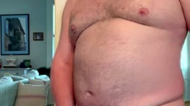 Bear Jerks Off Standing