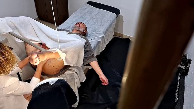 He went to the doctor to have his prostate examined, but the doctor stuck the strapon in his ass