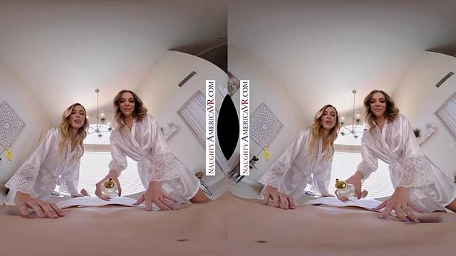 It s your first time at the massage parlor with hot blondes Aiden Ashley & Tiffany Watson: Porn