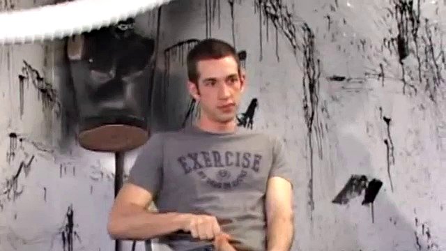 Unbuttoning his jeans, Gabriel Turner pulls out his cock and works hard on this monster meat. A determined hand, some lube and some warm saliva help him pump out a gushing load of cum for us.