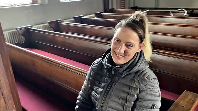 PUBLICLY! Did it really happen? I think it was too bold! Horny public with a lot of cream with Julia Winter