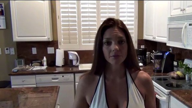 Busty stepmom reports a bully on the phone