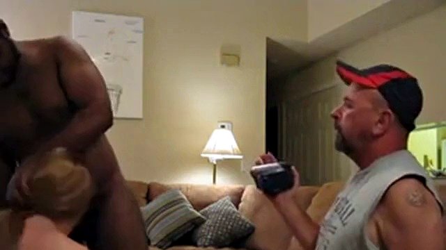 Cuckold MILF loves BBC and sissy doesn't care