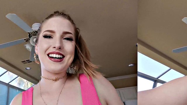 Blonde Skinny Babysitter Haley Spades Takes Nick Strokes Massive Cock for Cowgirl Ride,