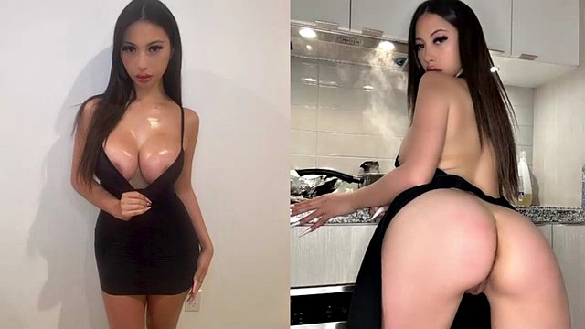 Modèle asiatique aux gros seins pilonné