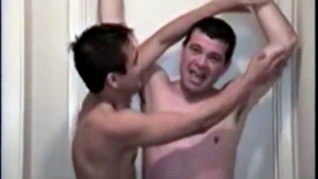 Ricky really enjoys being a tickler and he proves his polished techniques on Mike with relentless determination. Mike's laugh is a tickler's dream as Ricky tickles him in three different positions.