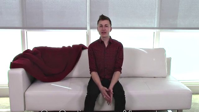 His gay casting ended with anal and a facial