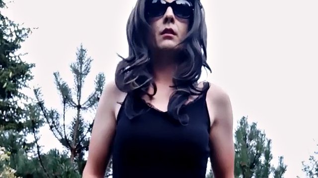 Crossdresser Sissy Showing and smoking