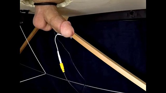 Total Electricity in the Boy's Dick Until He Cums Without His Hands