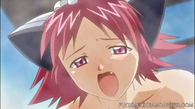 Doggy style anime teen takes a hot load