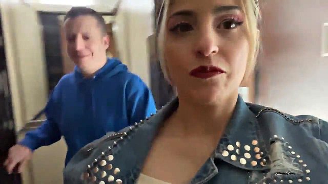 She Goes Over to Her Neighbor's Place Begging for a Rough Ass Pounding and Creampie Filling