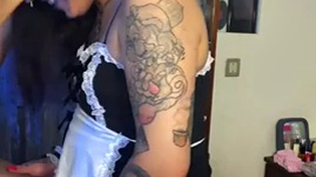 Trans Maid Emma Ink Fucks Her Married Boss's Virgin Ass