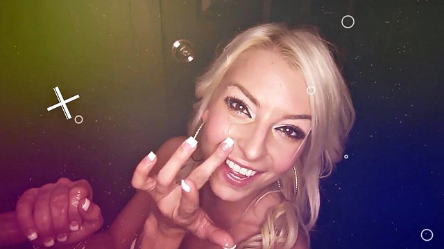 Lucia Rossi Swallows Big Cock After Cock at Glory Hole Debut