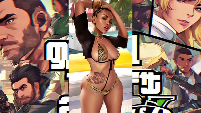 AI created beauties with big asses from Los Santos - GTA5 10th anniversary
