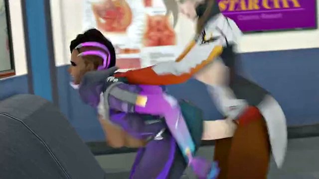 NEW Lordaardvark hentai animation: Futa Mercy using Sombra as a fuck toy