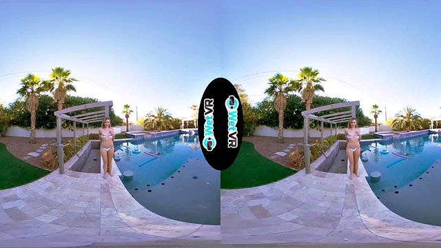 CS Blonde Pool Creampie VR: porno z obciąganiem, na pieska i na jeźdźca