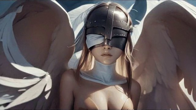 AI generated Angewomon (Digimon)