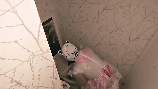 Chibi Moon Clear PVC Maid Eva Helmet Breathplay Cleaning