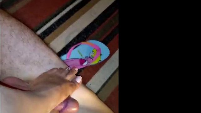 Kiffa Got Off While Squeezing His Cock and Making Him Worship Her Feet