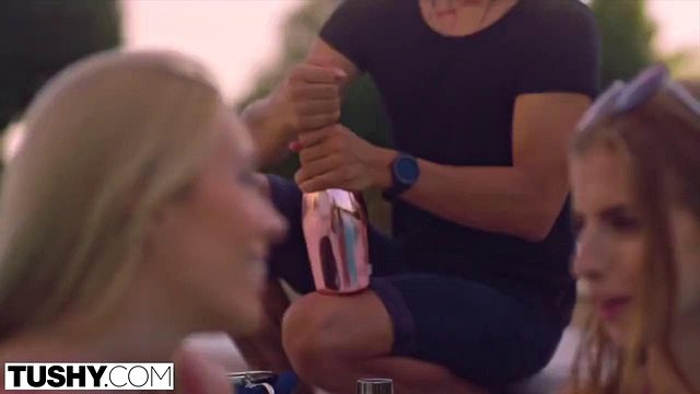 Big-Cock-Craving Emelie Seduces Roommate's Wealthy Stepdad