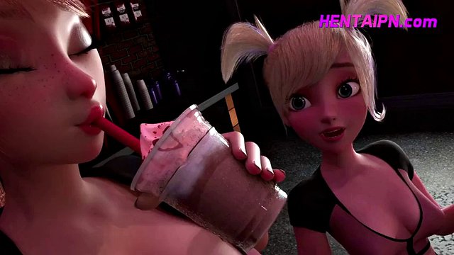 FUTANARI Barista XXX Frappuccino EXCLUSIVE 3D Shemale Sex 2023