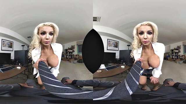 Aa secretary ft. Nicolette Shea: Blowjob, Doggy & Cowgirl VR Porn