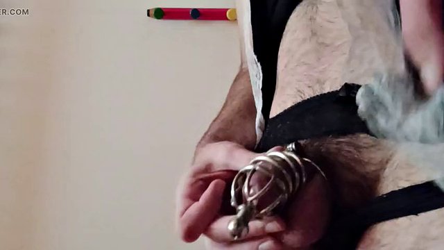 Urethral chastity for the first time