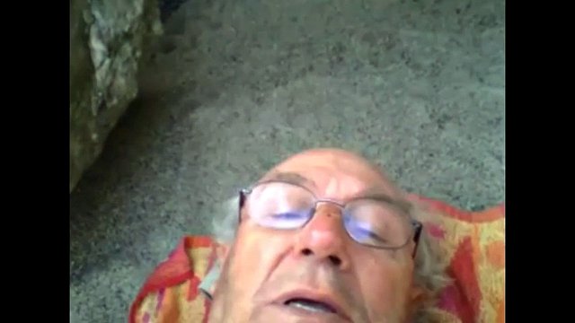 grandpa on the beach