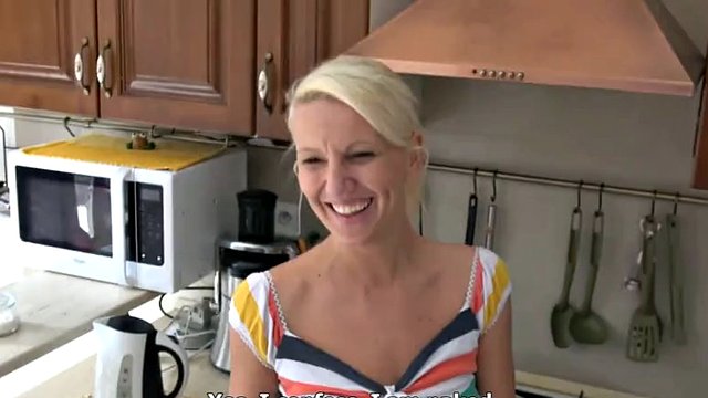 Blonde Wife Cheating her Husband