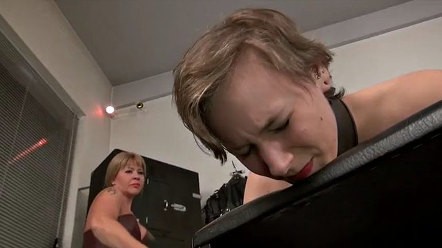 Lesbian mistress - caning, spanking and humiliation