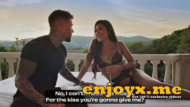 Watch black-haired honey Andrea Retali and her fantastic sunset backdrop get down and sloppy in this horny, gonzo fuckfest. Don't miss out on this love XXX adventure!