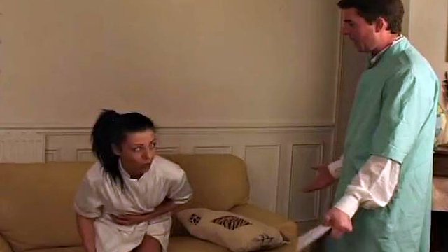 Attractive French babe milks her parnter's cock after hard anal fuck